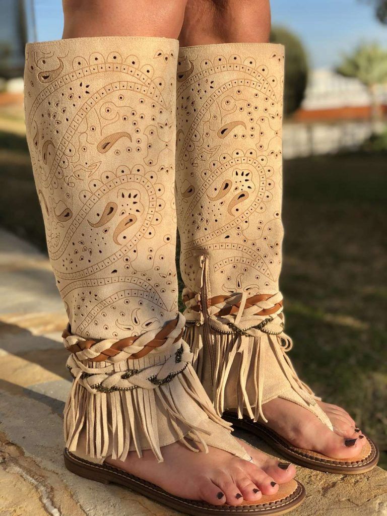 Botas Azteca beige