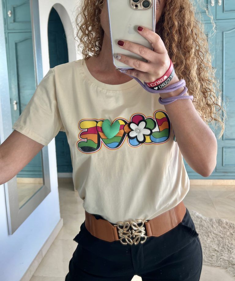 Camiseta LOVE beige