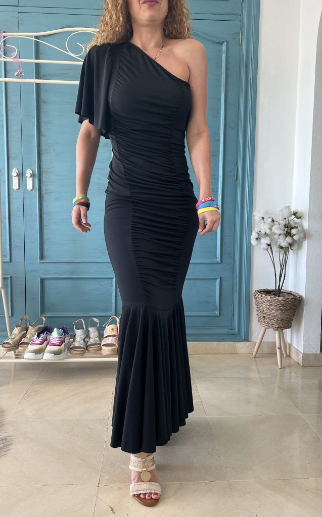 Vestido sirena negro