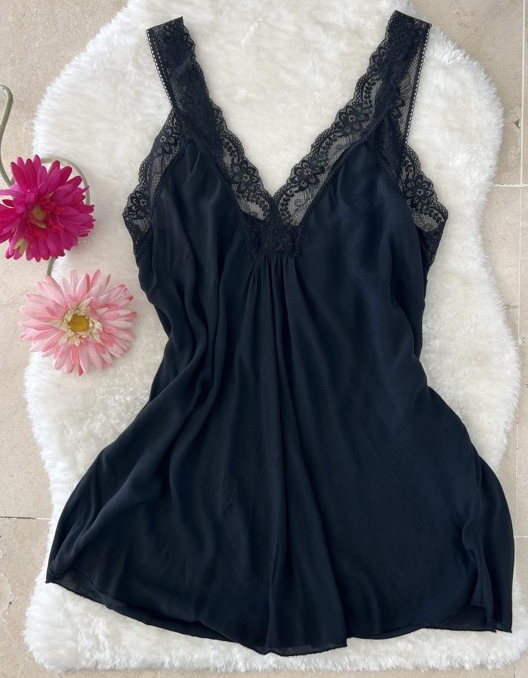 Top lencero Nora negro