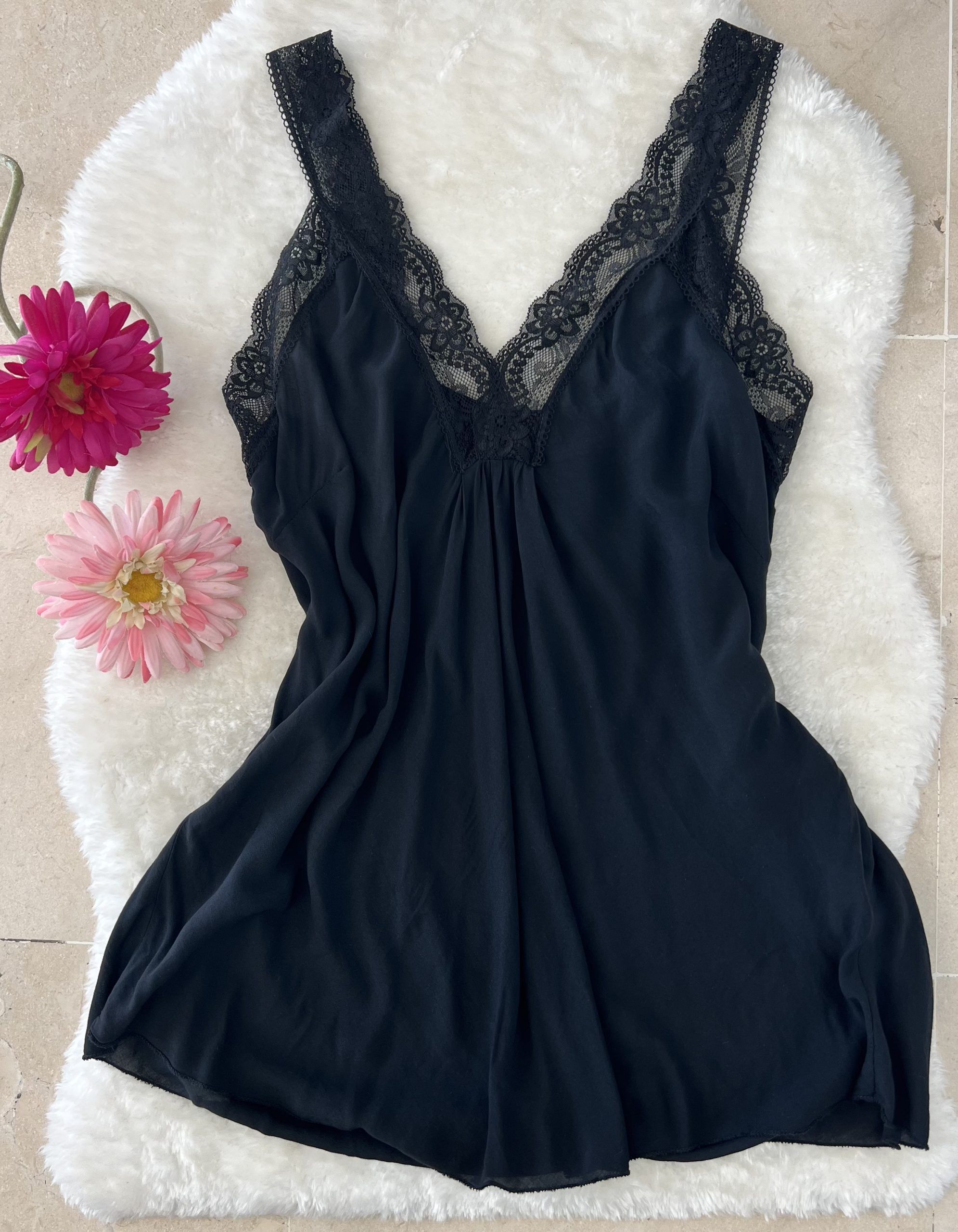 Top lencero Nora negro
