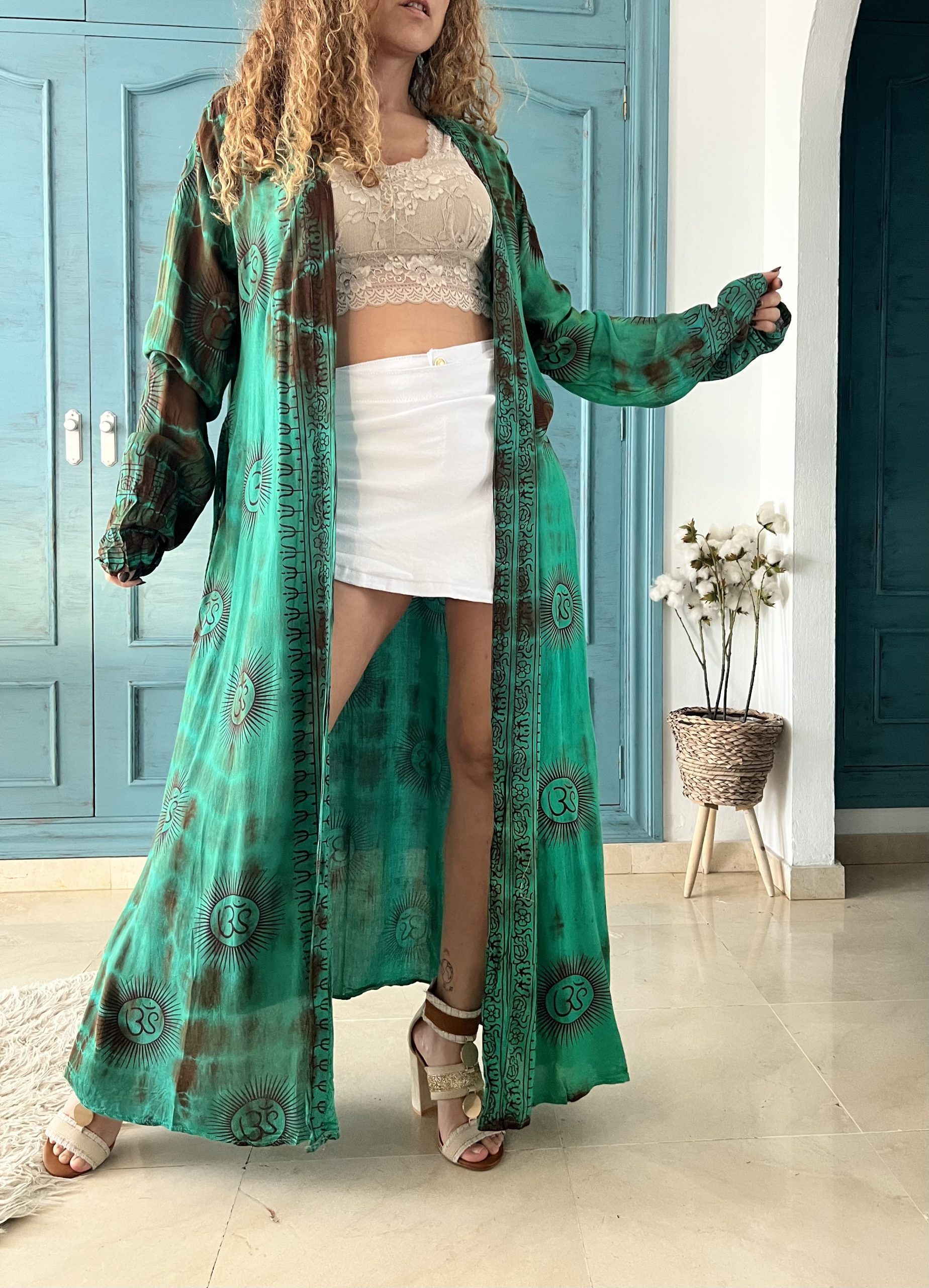 Kimono Nepal verde - Imagen 2