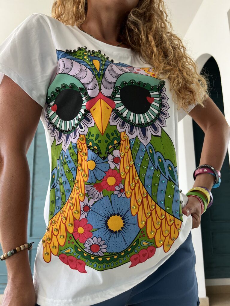 Camiseta búho joya