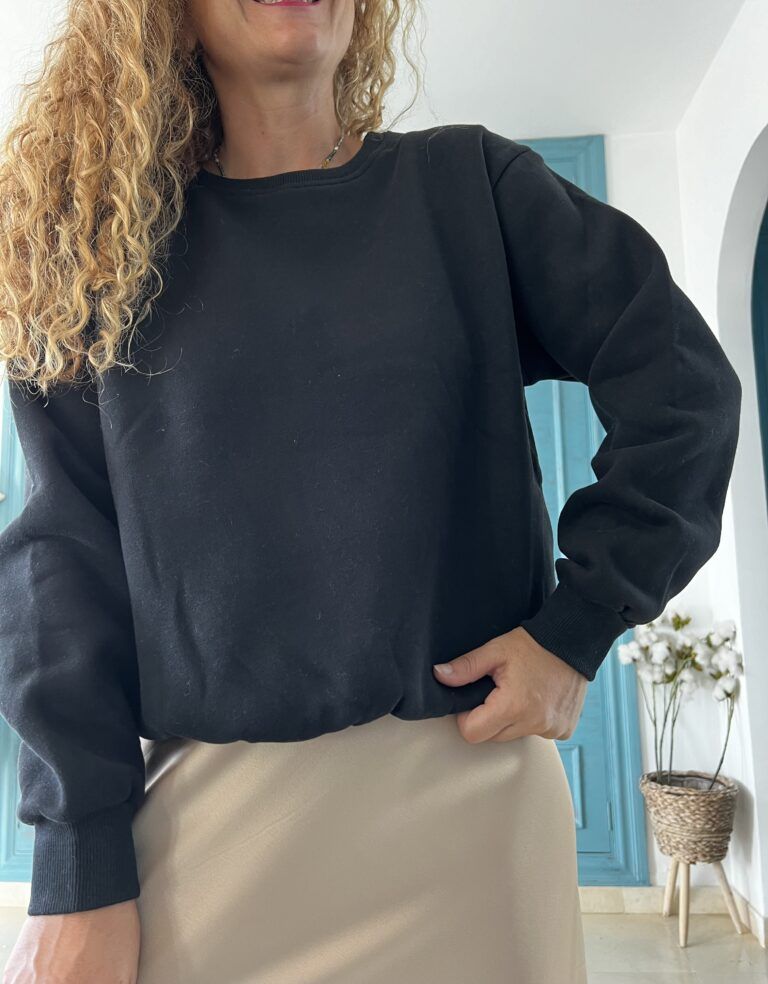 Sudadera polar negro