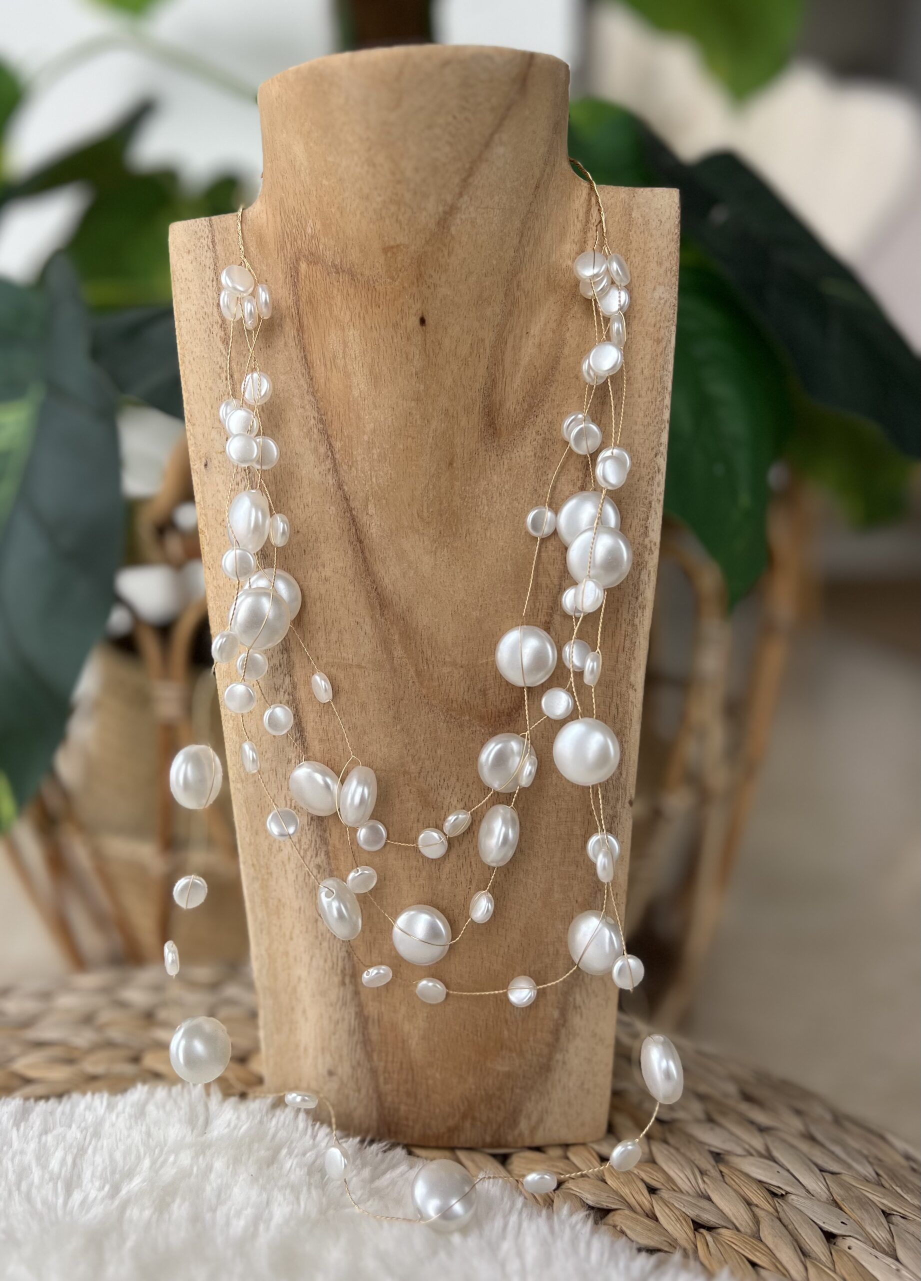 Collar perlas largo