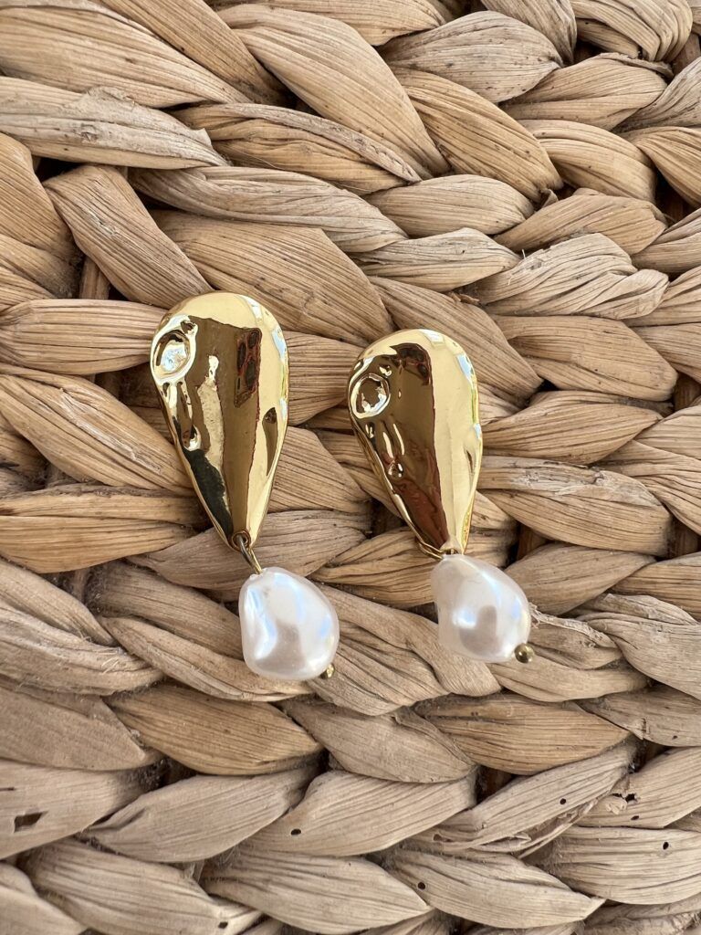 Pendientes perlas chic