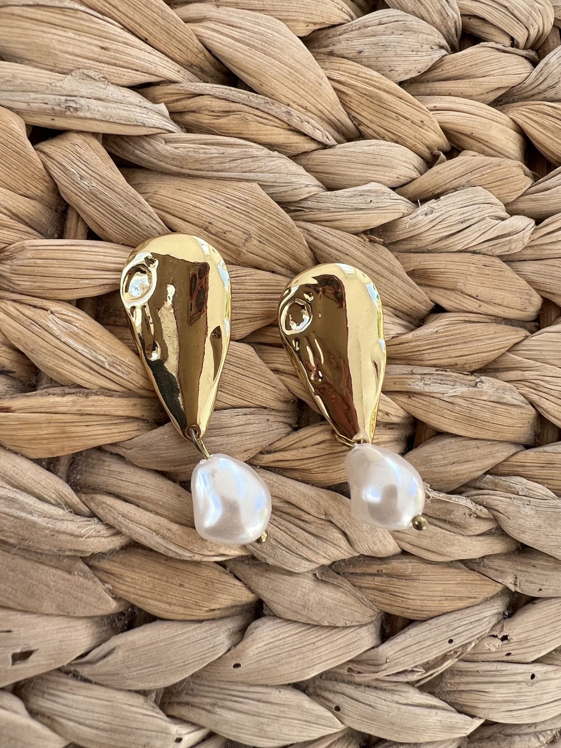 Pendientes perlas chic