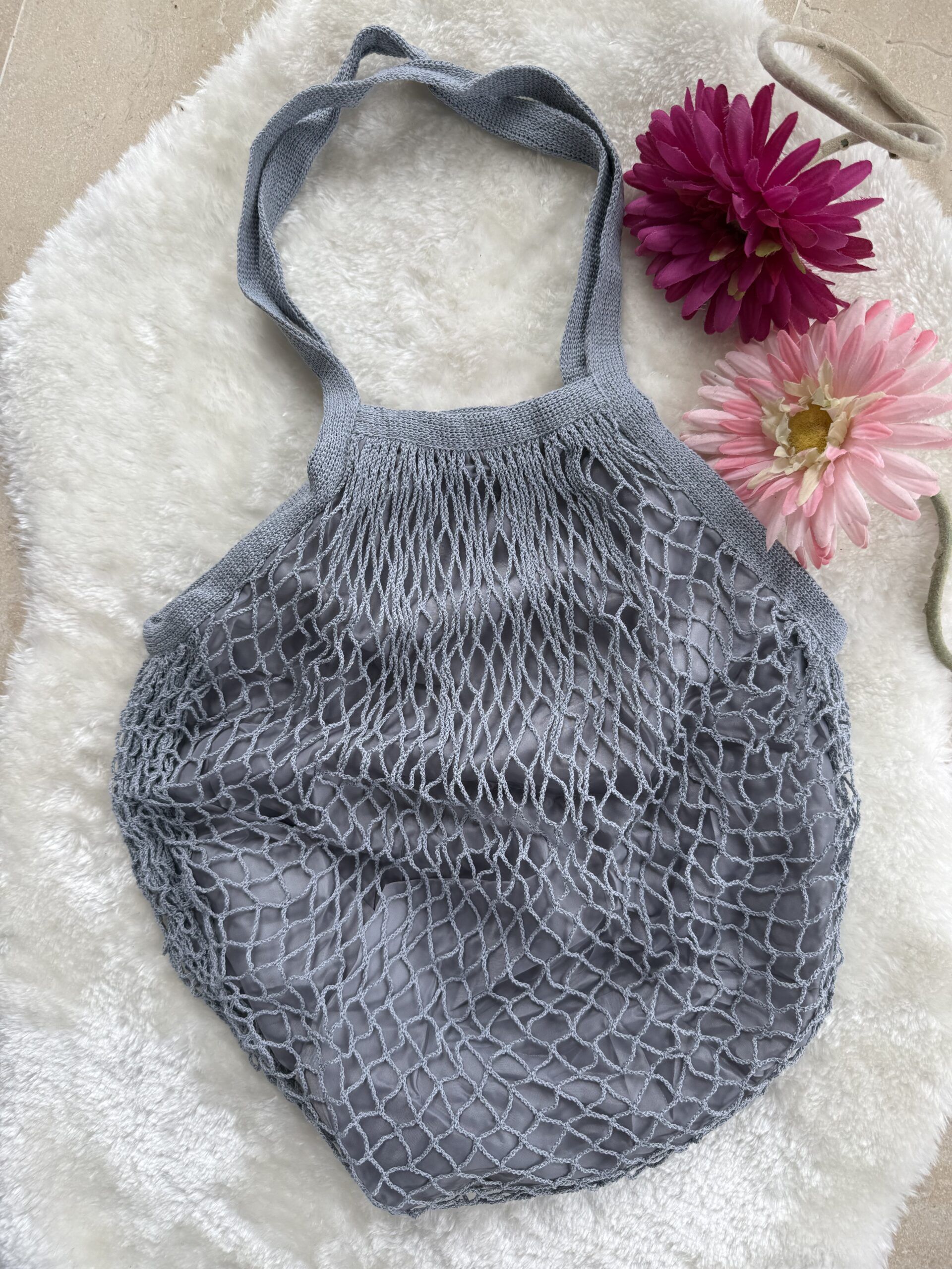 Bolso crochet gris