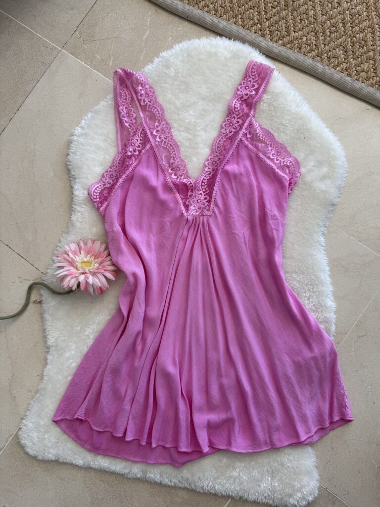 Top lencero Nora rosa fucsia