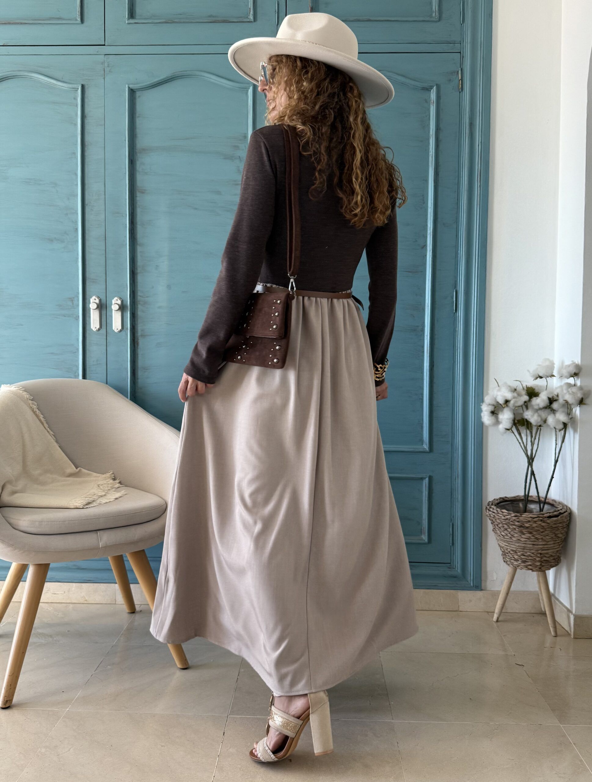 Vestido combi cinturón - Imagen 3