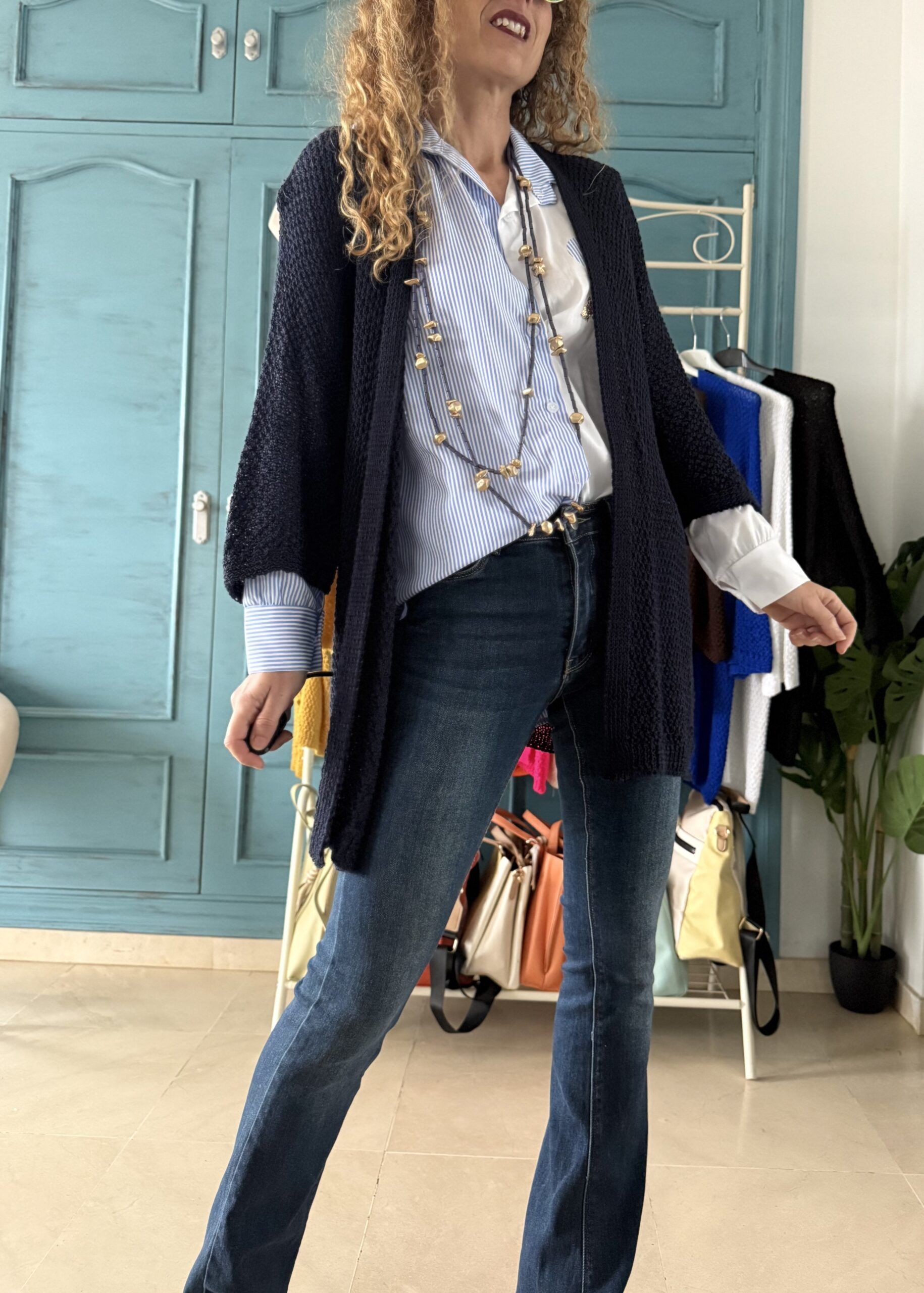 Rebeca punto azul marino - Imagen 2