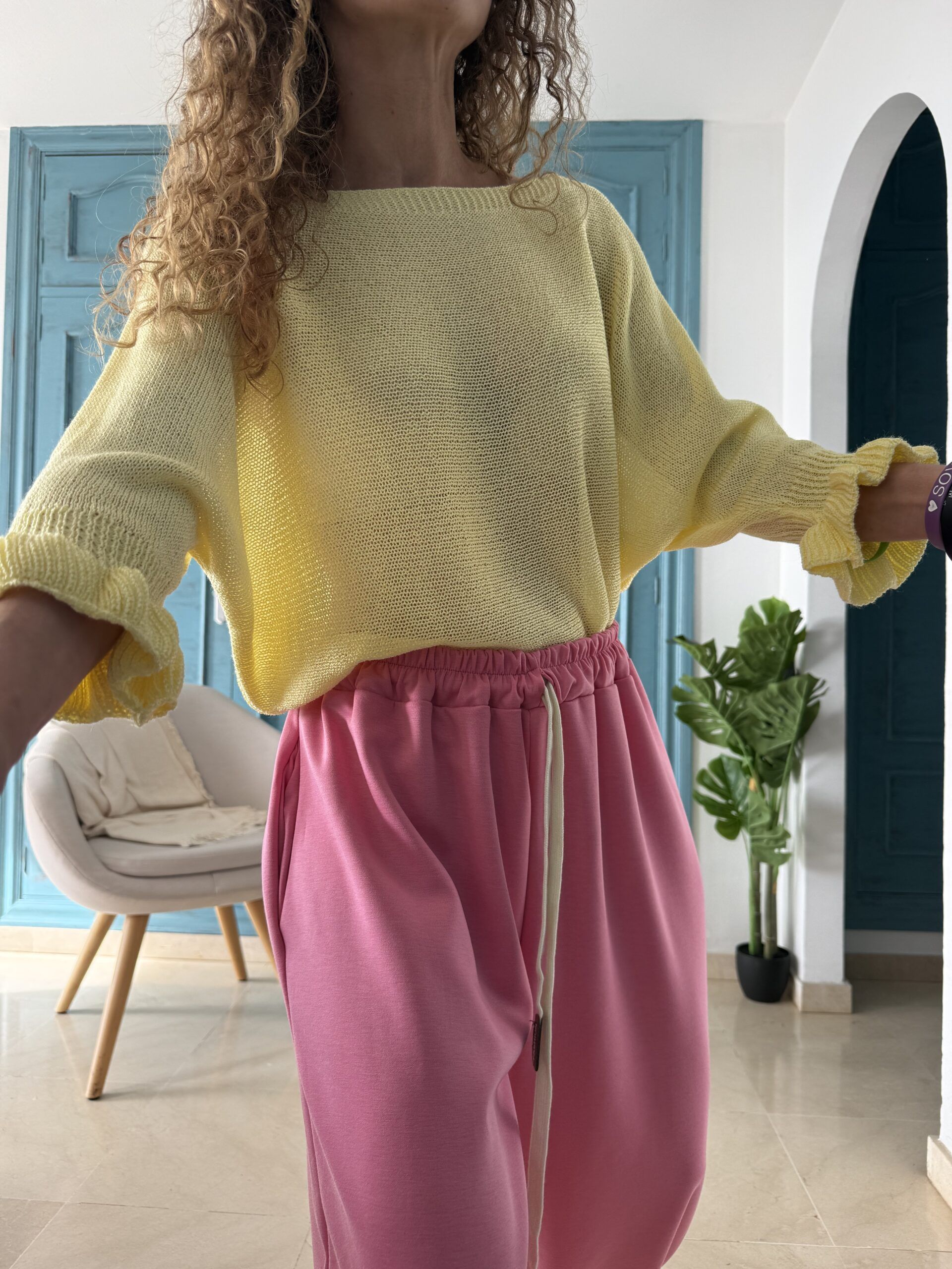 Jersey hilo volante codo amarillo