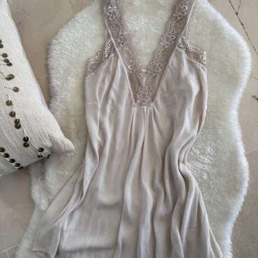 Top lencero Nora beige