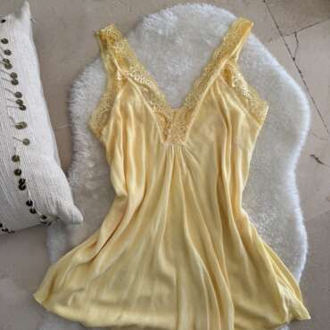Top lencero Nora amarillo