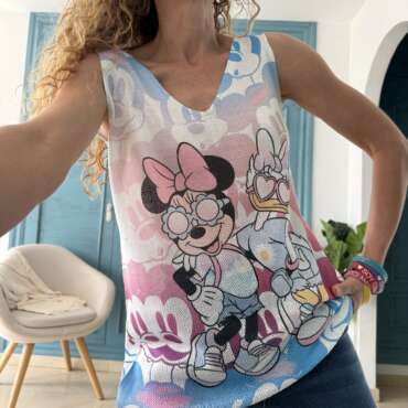 Top hilo Minnie y Daisy