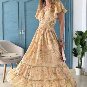 Vestido India verde