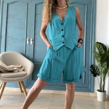 Conjunto chaleco y bermudas