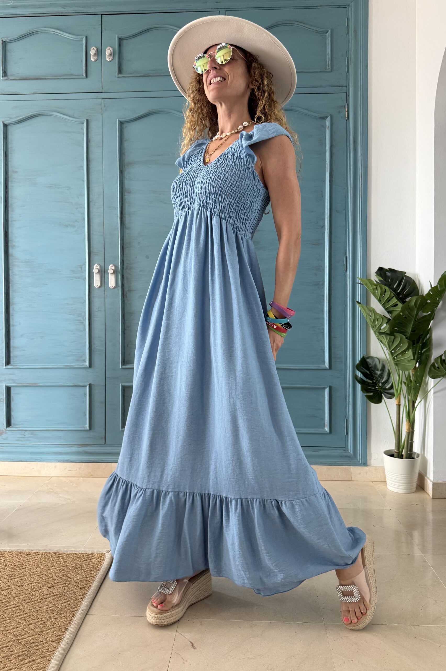 Vestido Romina azul