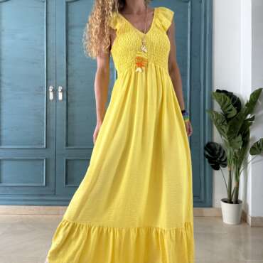 Vestido Romina amarillo
