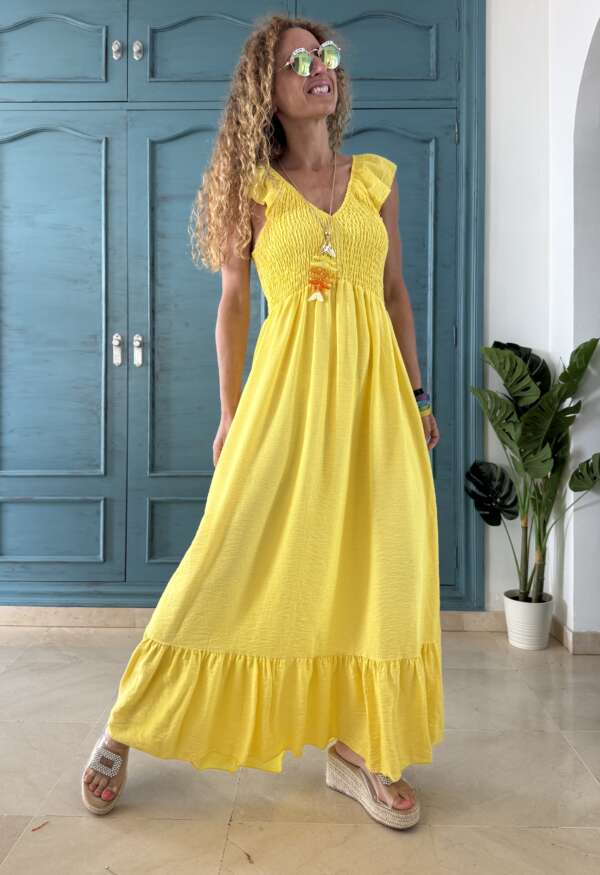 Vestido Romina amarillo