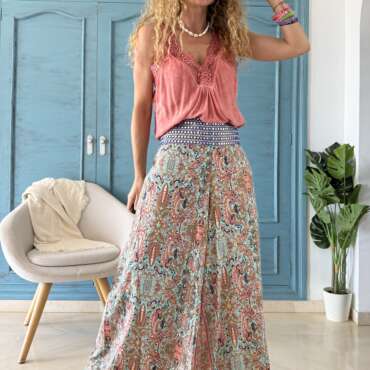 Pantalón seda espejitos 19