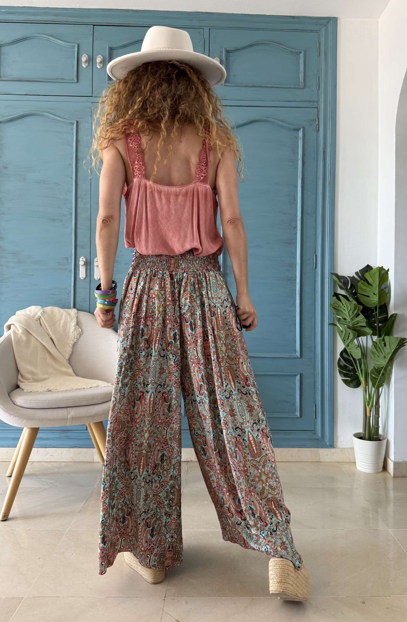 Pantalón seda espejitos 19 - Imagen 3