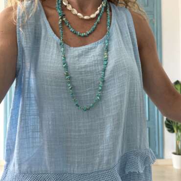 Collar piedras turquesa
