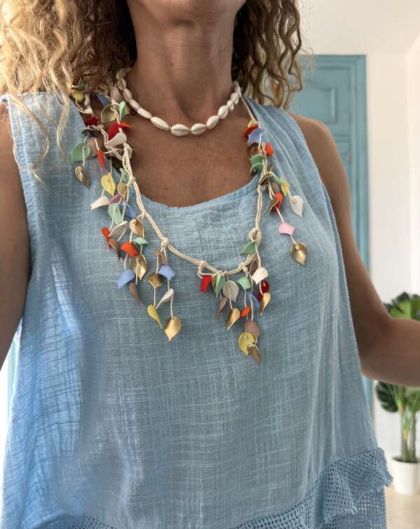 Collar hojas colores