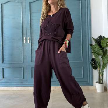 Pantalón Camboya púrpura