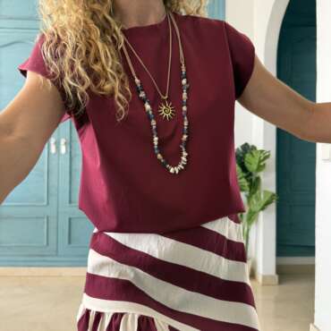 Camiseta deluxe granate