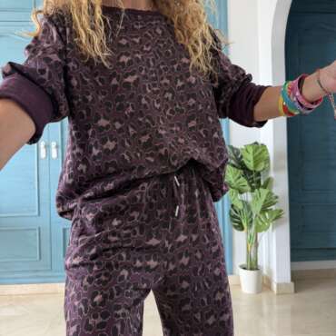 Sudadera leo púrpura