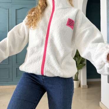 Chaqueta borrego blanca