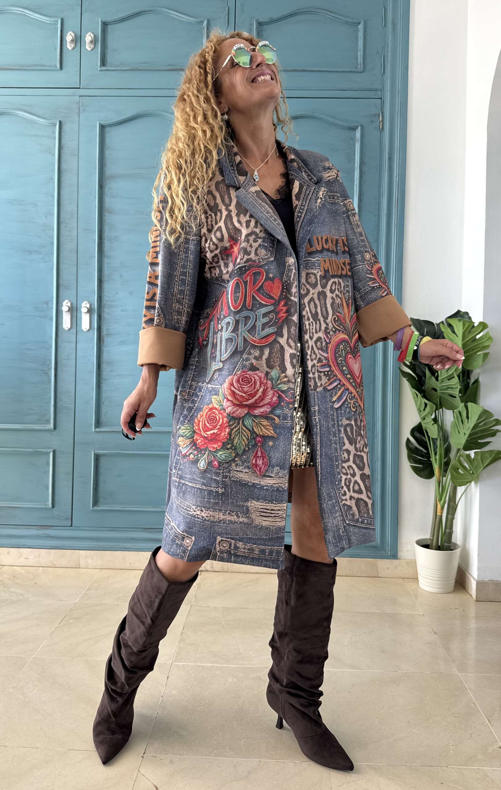 Chaqueta antelina amor libre - Imagen 3