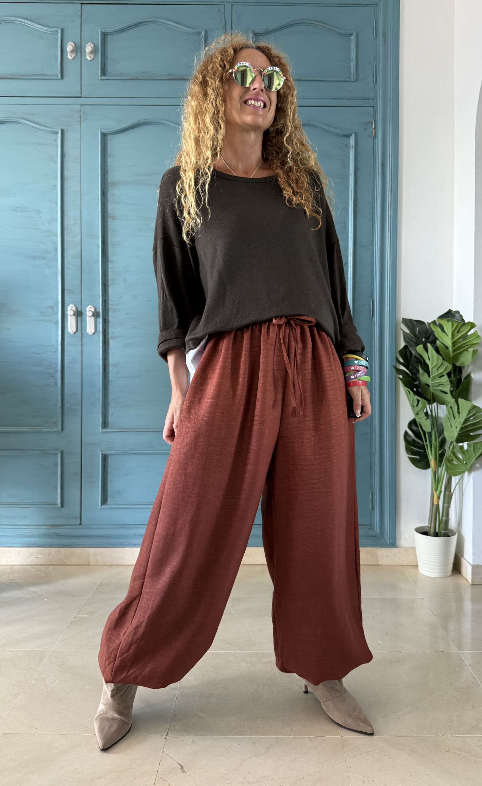 Pantalón bombacho traje caldera