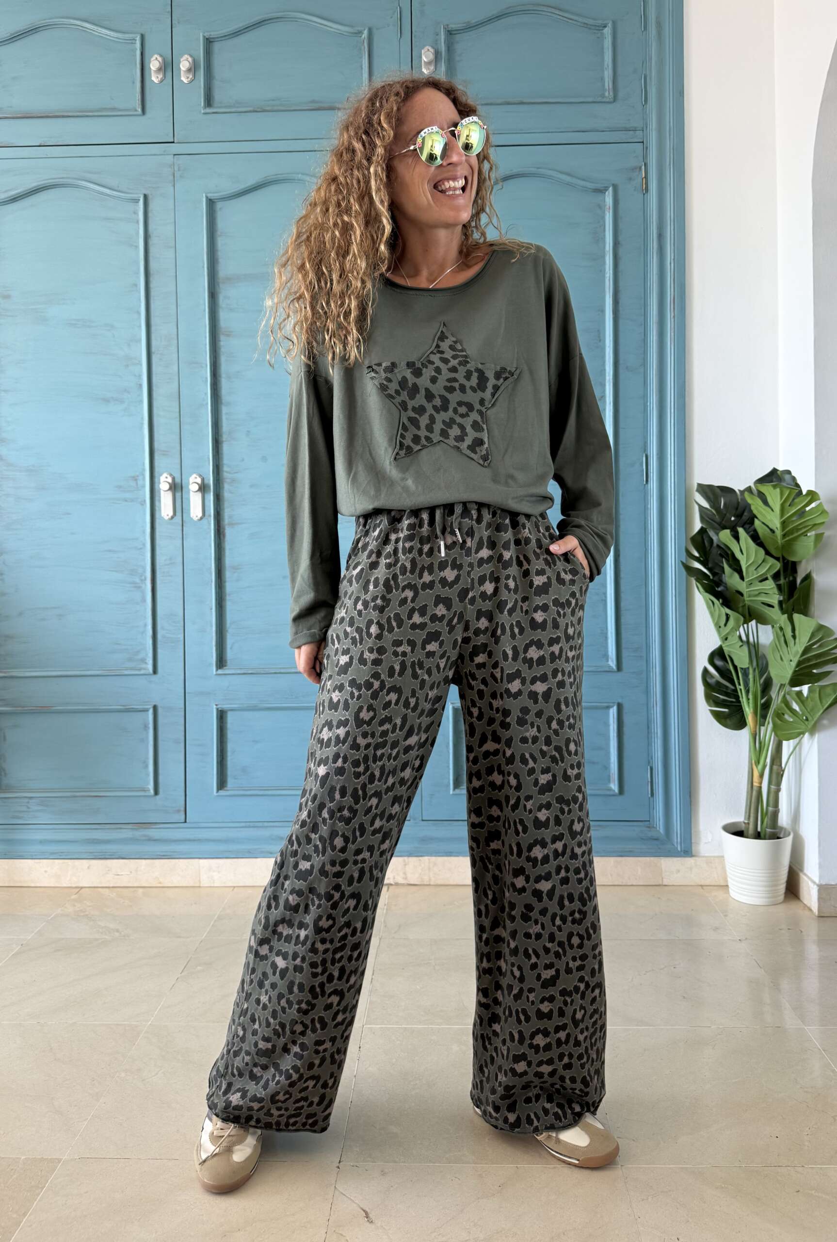 Pantalón leo verde