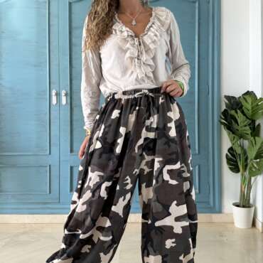 Pantalón bombacho camuflaje