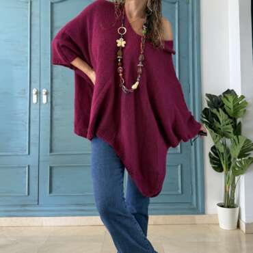 Maxi jersey púrpura