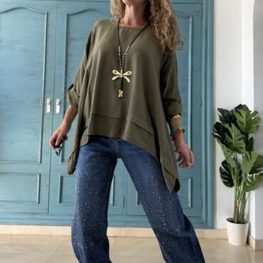 Blusa picos verde