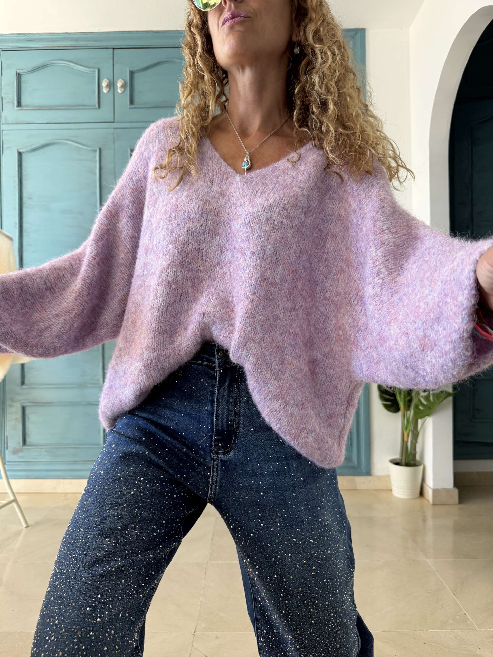 Jersey nube violeta