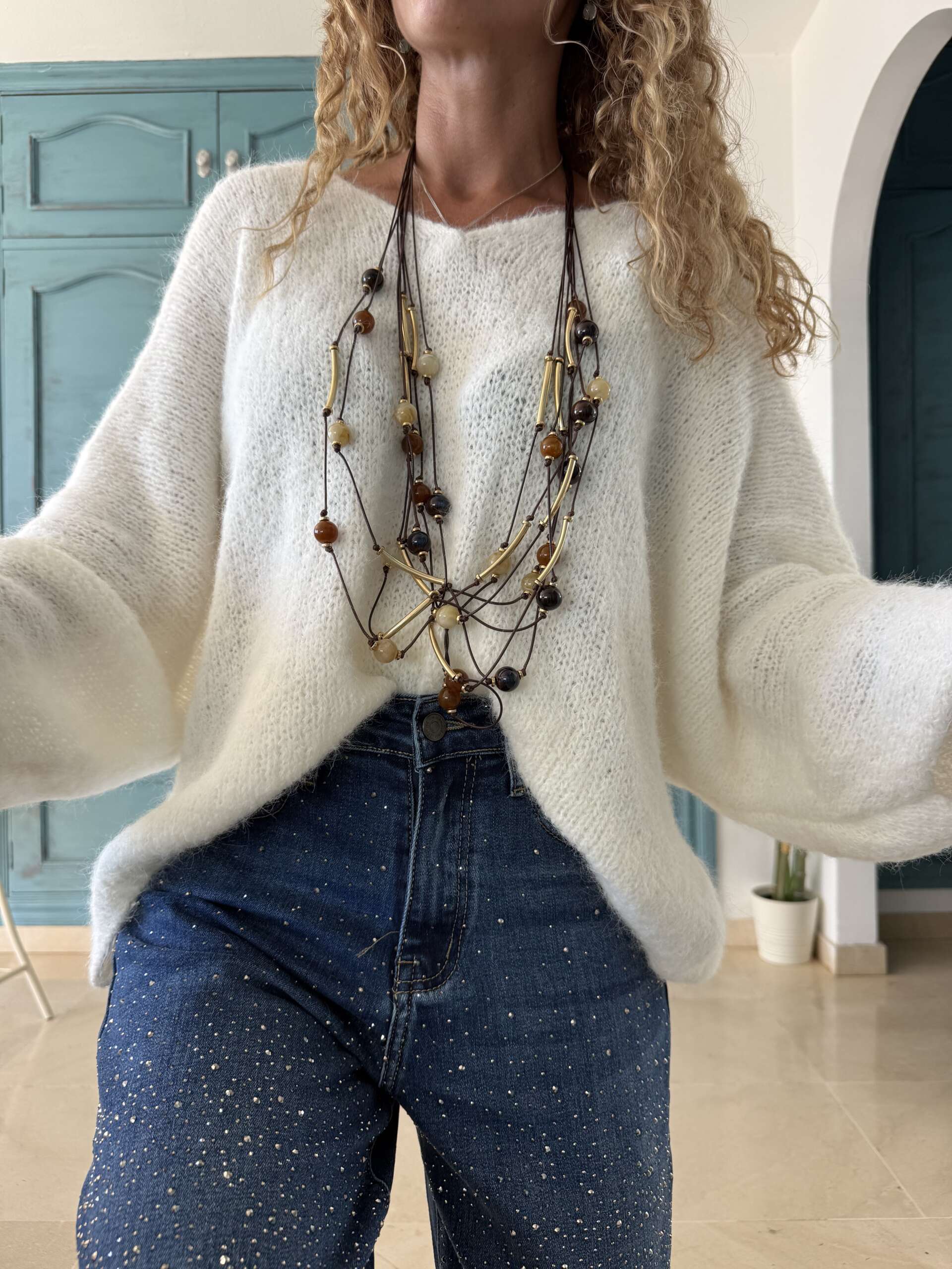 Jersey nube blanco