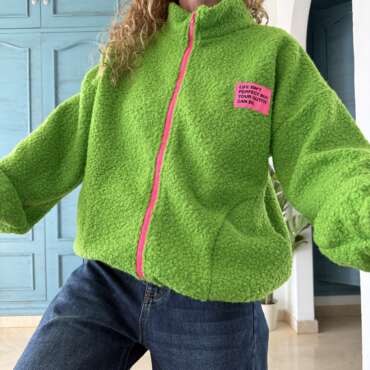 Chaqueta borrego verde