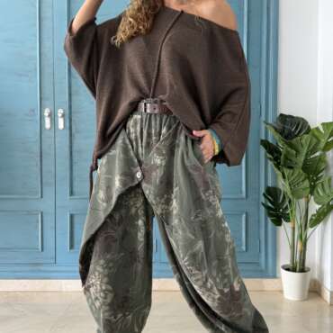 Pantalón Bombay estampado verde