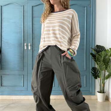 Pantalón paracaidista verde militar