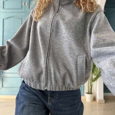 Chaqueta paño gris