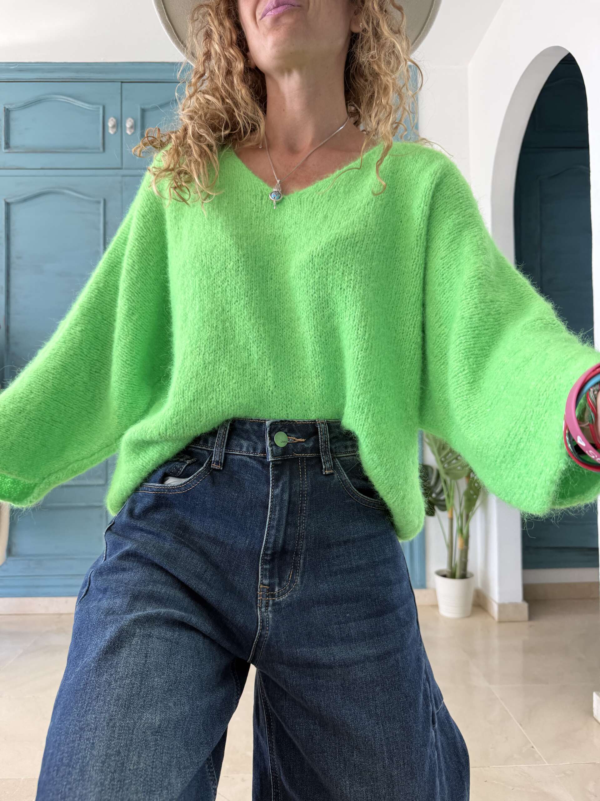 Jersey nube verde flúor