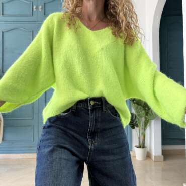 Jersey nube amarillo fluor
