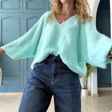 Jersey nube turquesa