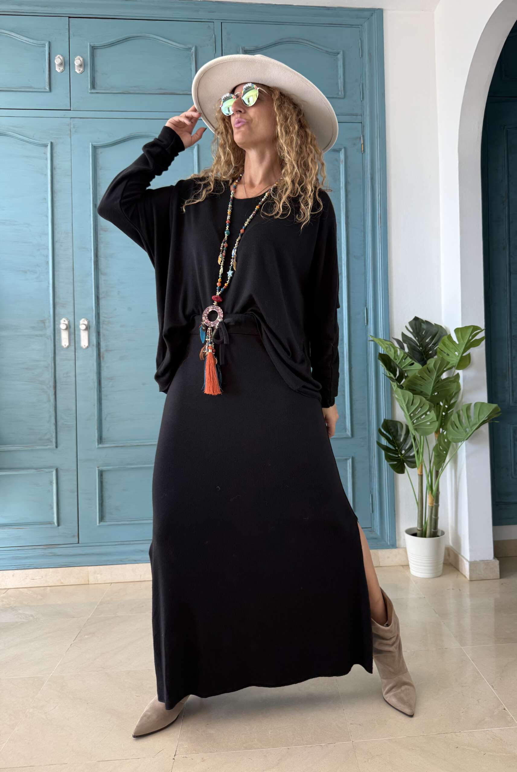 Conjunto punto suave negro