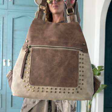 Mochila antirrobo marrón