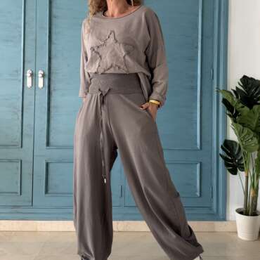 Pantalón cintura doble